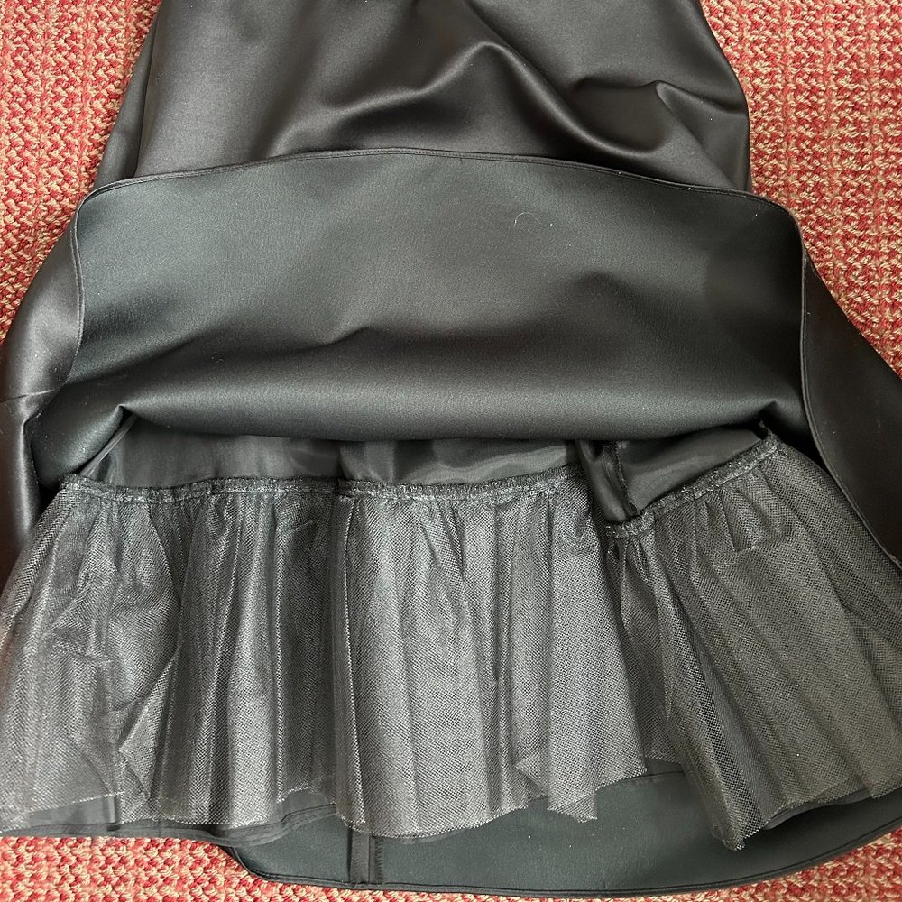 Dressy Strapless Black and White Dress - Picture 4 of 7